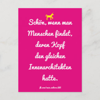 Schön, wenn man Menschen wie dich findet. Postkarte