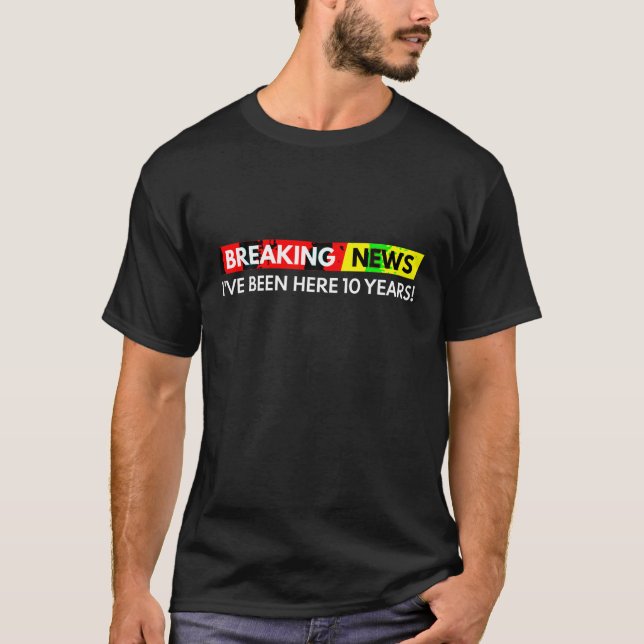 Schöne 10-jährige Arbeit Jubiläumsbewertung für Em T-Shirt (Vorderseite)
