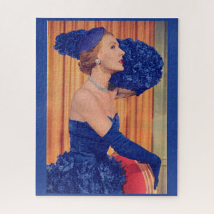 Schöne 1950er Jahre in blau