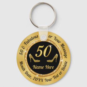 Schöne 50. Geburtstagsparty für sie Schlüsselanhänger