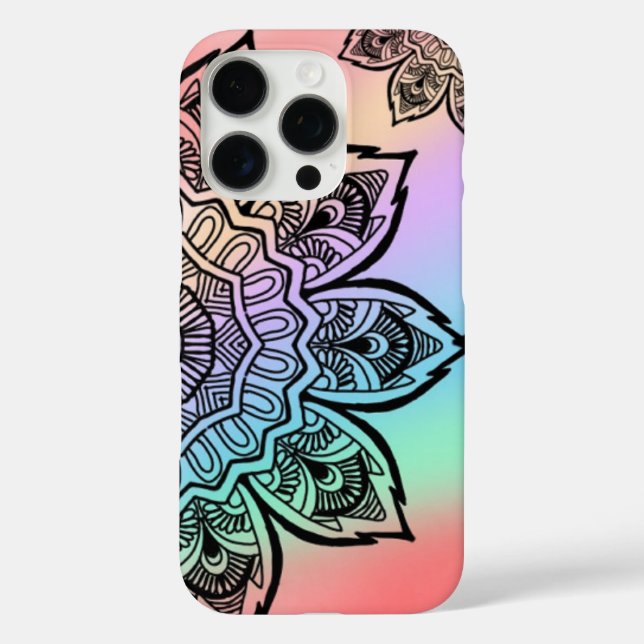 Schöne Abdeckung für mehrfarbiges iPhone 16 Pro Hülle (Rückseite)