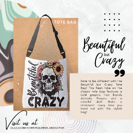 Schöne, aber Crazy Öko Friendly Tote Bag Tragetaschen Mit Langen Trägern