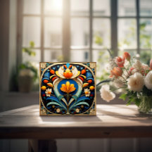 Schöne abstrakte Art Deco Keramikfliese