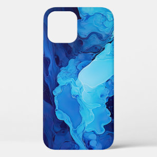 Schöne Abstrakte Blaue Moderne Kunst Case-Mate iPhone Hülle