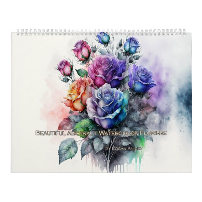 Schöne Abstrakte Blume Kalender (Titelbild)