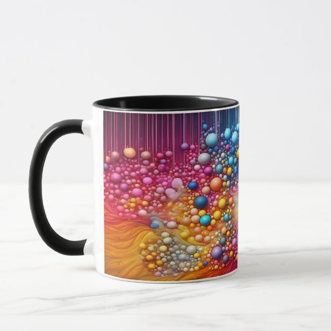 Schöne Abstrakte Cat Tasse (Links)