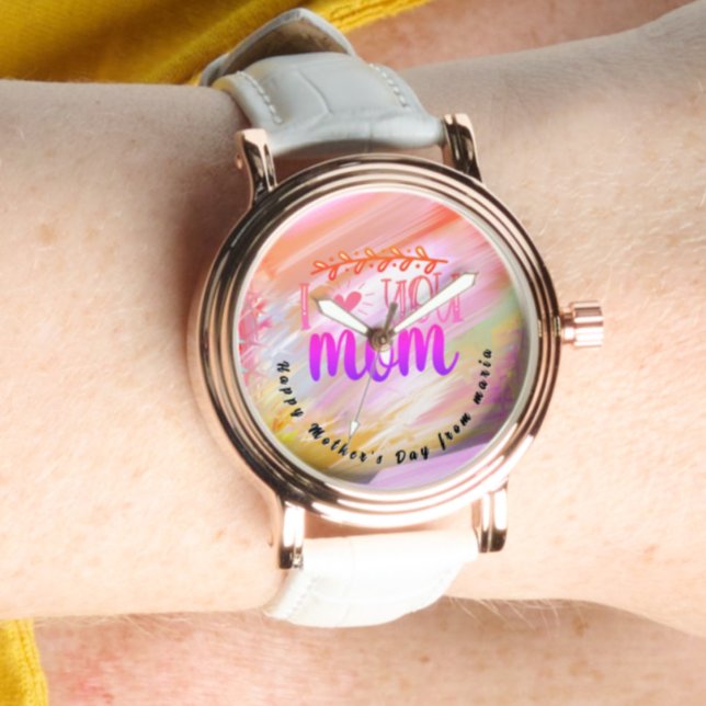 Schöne Abstrakte Elegante Rose Armbanduhr (Von Creator hochgeladen)