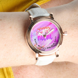 Schöne Abstrakte Elegante Rose Armbanduhr