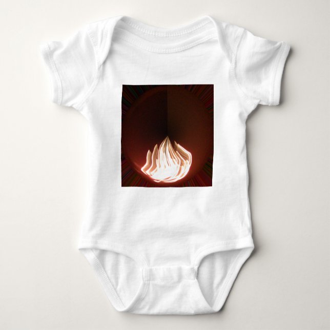 Schöne Abstrakte Flammenkunst Print Baby Strampler (Vorderseite)