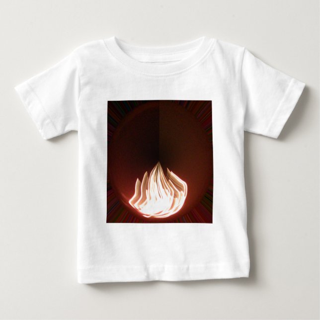 Schöne Abstrakte Flammenkunst Print Baby T-shirt (Vorderseite)