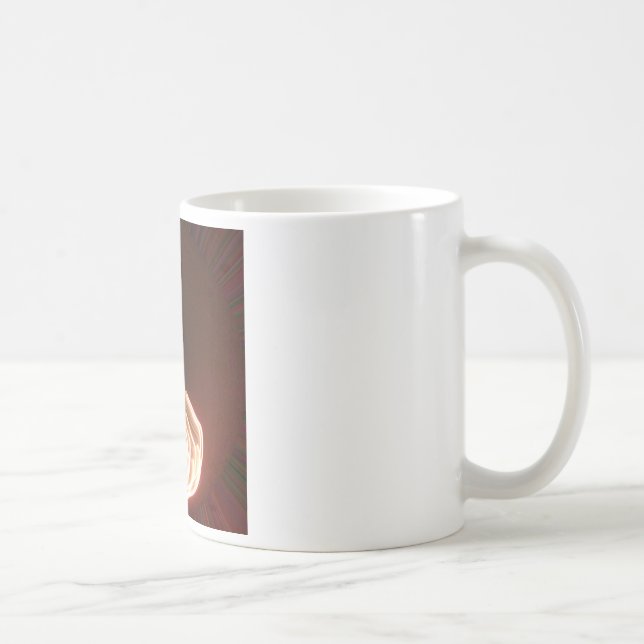 Schöne Abstrakte Flammenkunst Print Kaffeetasse (Rechts)
