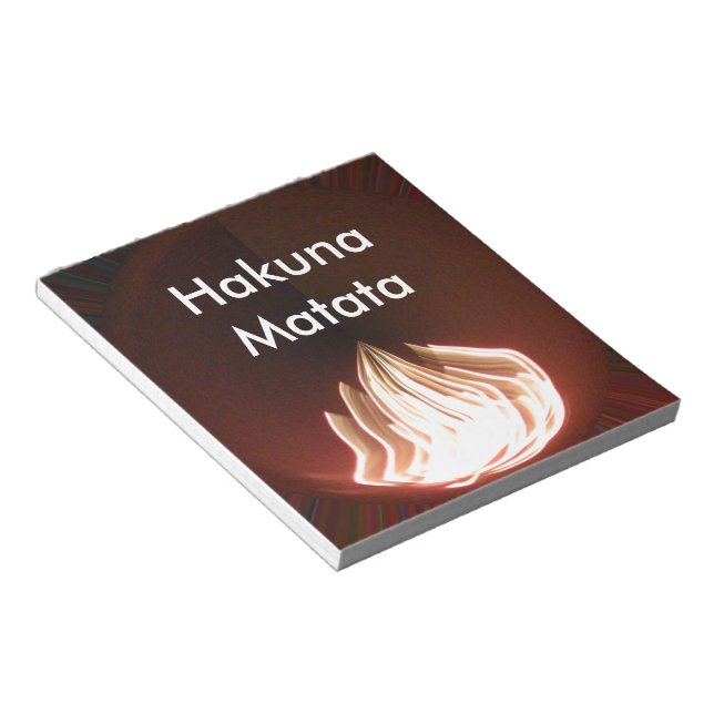 Schöne Abstrakte Flammenkunst Print Notizblock (angewinkelt)