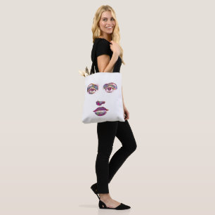 schöne abstrakte Frauen sehen sich Make-up Beauty  Tasche