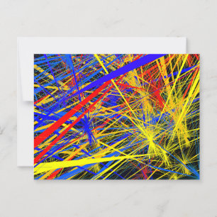 Schöne Abstrakte geometrische Musterkarte Postkarte
