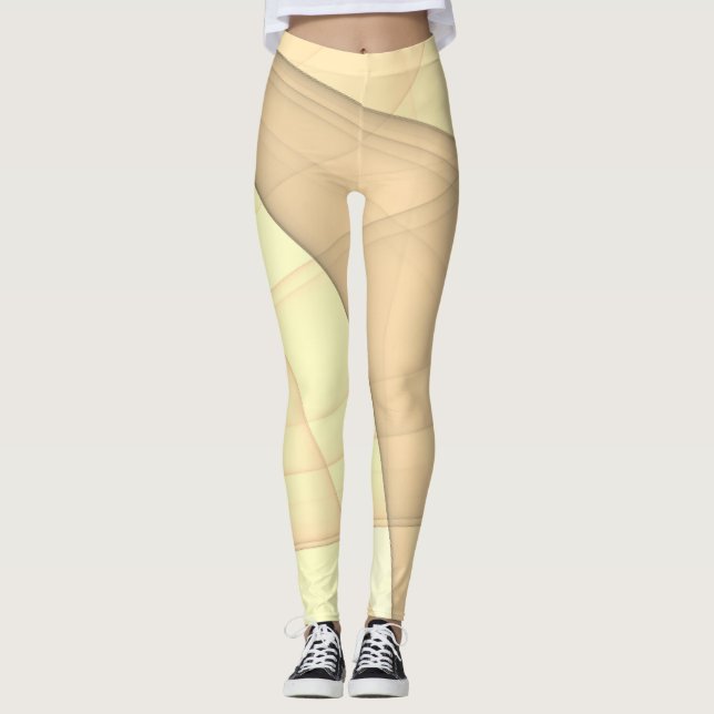 Schöne Abstrakte geometrische Stilkunst Leggings (Vorderseite)