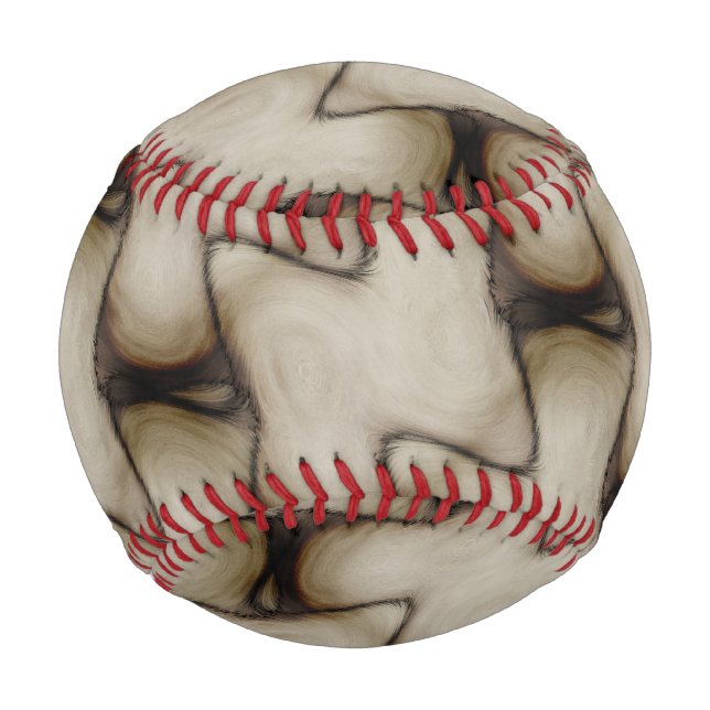 Schöne abstrakte Kunst hinterlässt einen bleibende Baseball (Vorderseite)