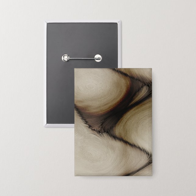 Schöne abstrakte Kunst hinterlässt einen bleibende Button (Vorderseite/Rückseite)