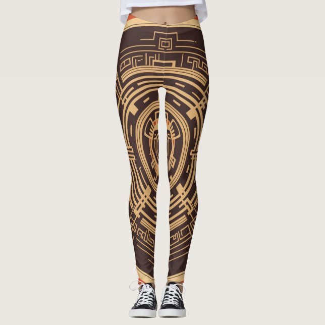 Schöne Abstrakte Kunst Leggings (Vorderseite)