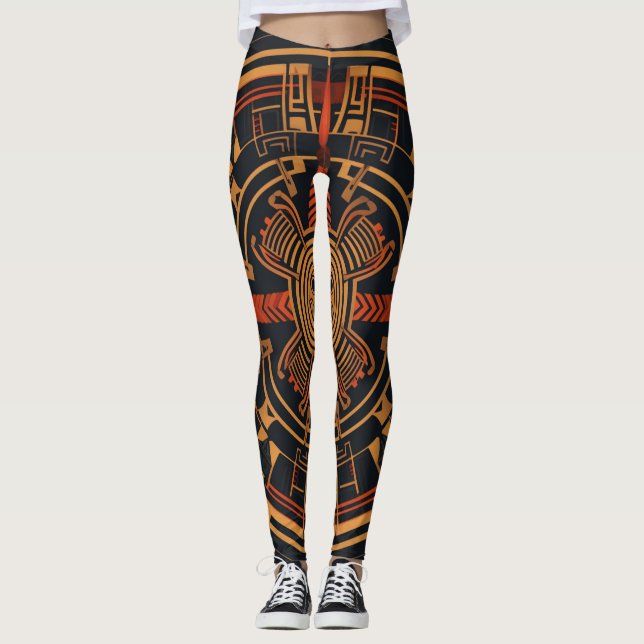 Schöne Abstrakte Kunst Leggings (Vorderseite)