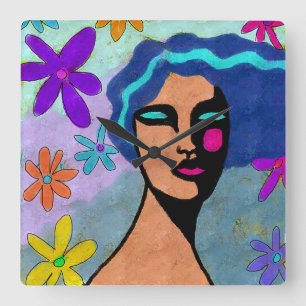 Schöne Abstrakte Kunstmauer Uhr