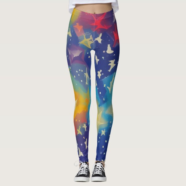 Schöne Abstrakte Leggings (Vorderseite)