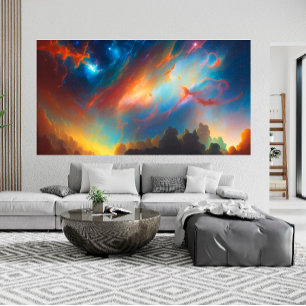 Schöne Abstrakte Nacht Himmel Sterne 4 Poster