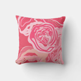 Schöne abstrakte Rose Kissen