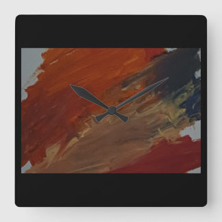 Schöne Abstraktion Quadratische Wanduhr