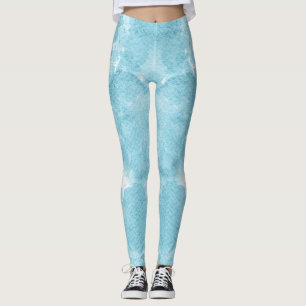 Schöne Abstraktion von Blau Leggings