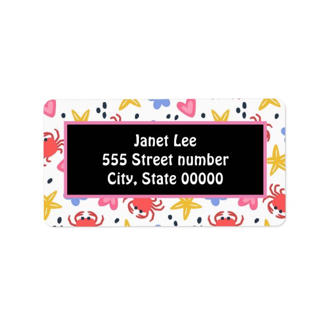 Schöne Adressetiketten (Vorne)