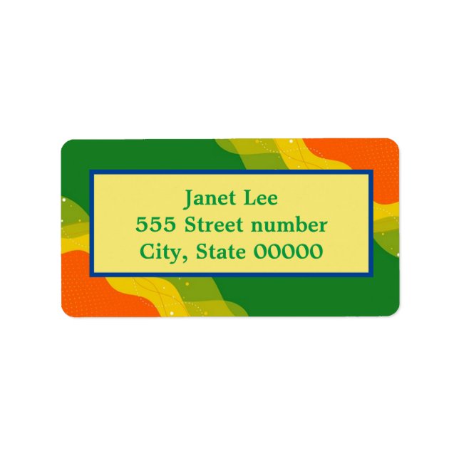 Schöne Adressetiketten (Vorne)
