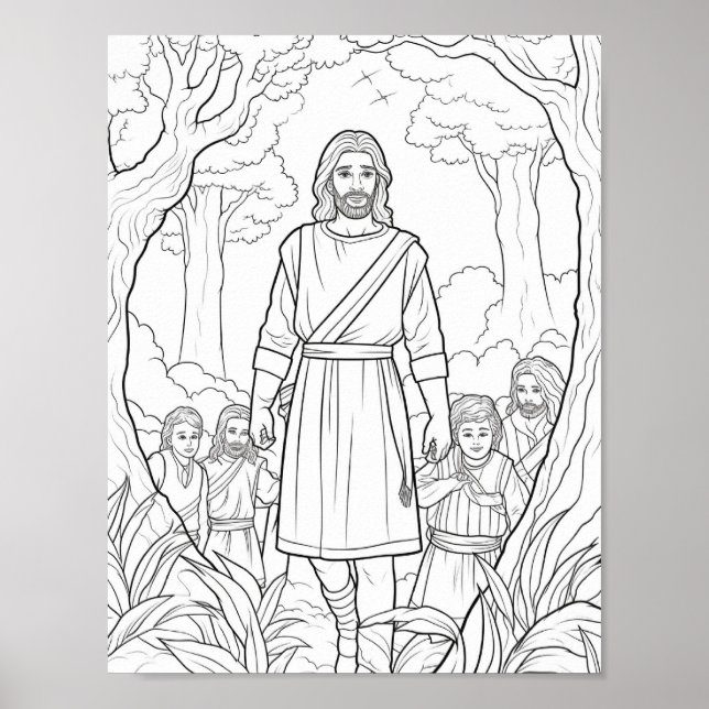 Schöne Adult-Bibel zum Thema Farben Poster (Vorne)