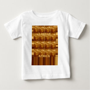 Schöne Afrika Karte Muster Design Print Baby T-shirt