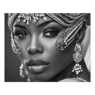 Schöne Afrikanerin Fotodruck
