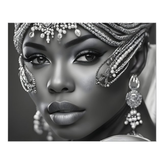 Schöne Afrikanerin Fotodruck (Vorne)
