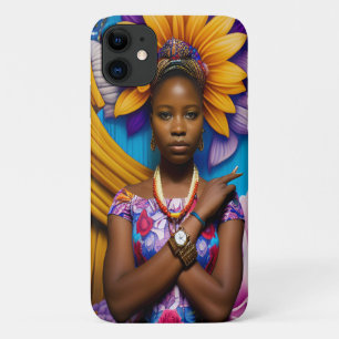 Schöne Afrikanerin mit Armbanduhr Case-Mate iPhone Hülle