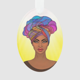 Schöne Afrikanerin Ornament
