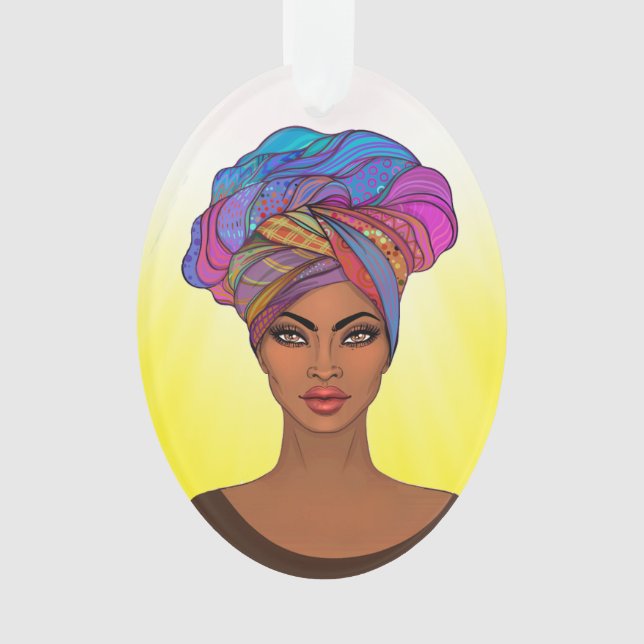 Schöne Afrikanerin Ornament (Vorderseite)