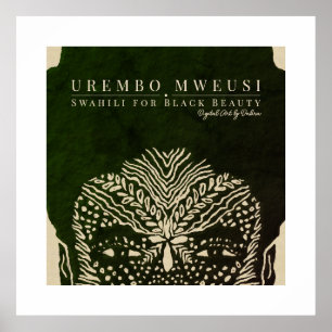 Schöne Afrikanerin Poster