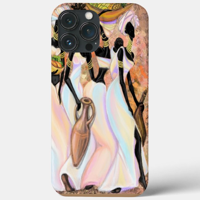 Schöne afrikanische Ladys Moderne Kunstmalerei Case-Mate iPhone Hülle (Rückseite)