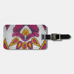 Schöne afrikanische Stoffe Motif Kunst, Dichtung u Gepäckanhänger