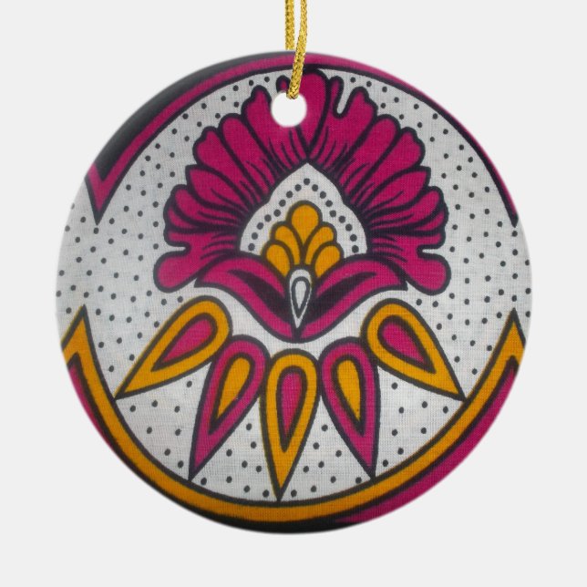 Schöne afrikanische Stoffe Motif Kunst, Dichtung u Keramik Ornament (Vorne)