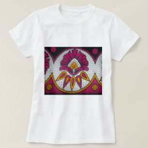 Schöne afrikanische Stoffe Motif Kunst, Dichtung u T-Shirt
