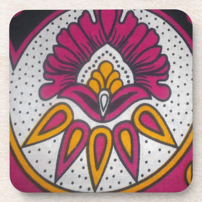 Schöne afrikanische Stoffe Motif Kunst, Dichtung u Untersetzer (Vorderseite)
