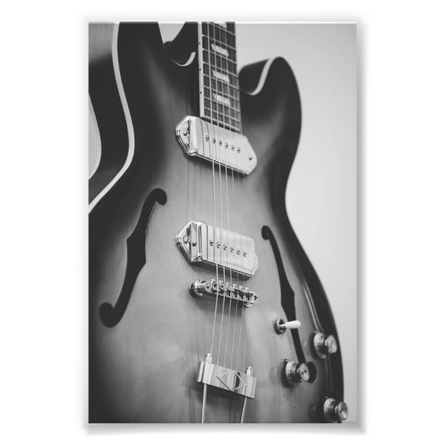 Schöne akustische Gitarre Fotodruck (Vorne)