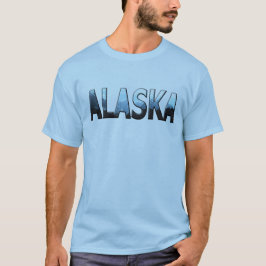 Schöne Alaska Landschaft Text Mens T - Shirt