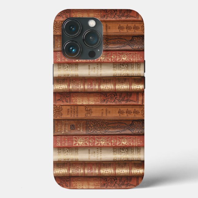 Schöne alte Buchrücken Case-Mate iPhone Hülle (Rückseite)