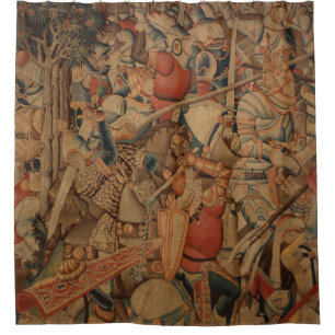 Schöne alte Tapisserie-Grafik Duschvorhang