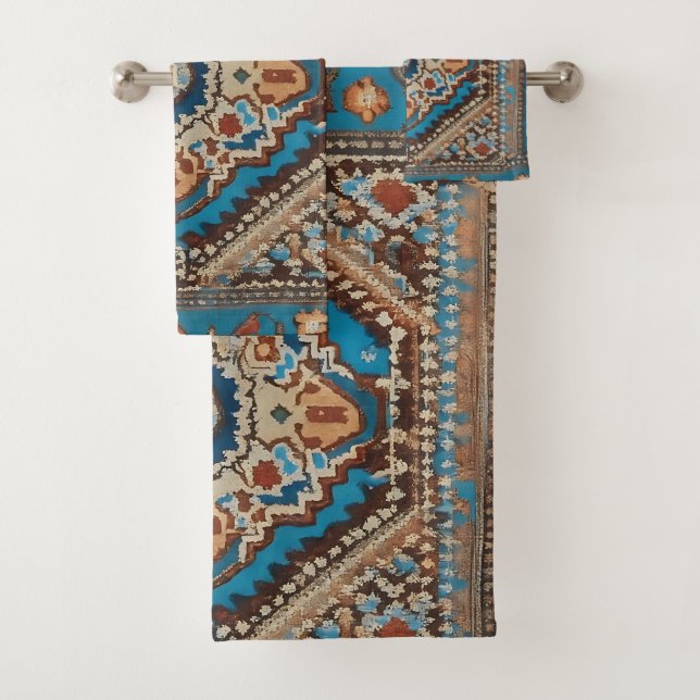 Schöne alte türkische Muster Moderne Sammlung Badhandtuch Set (Insitu)