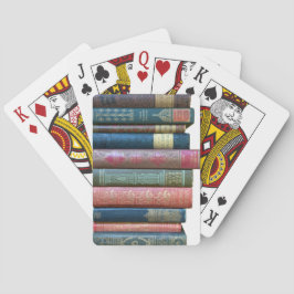 Schöne alte Vintage Bücher, Buchstäbchen Spielkarten